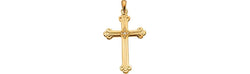 Diamond Cross 14k Yellow Gold Pendant