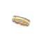 6 mm 14k Yellow and White Gold Two-Tone Comfort-Fit Double Milgrain Band Sizes 5 to 13.5