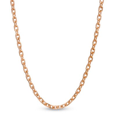 5-Stone Diamond Letter 'M' Initial 14k Rose Gold Pendant Necklace, 18" (.03 Cttw, GH, I1)
