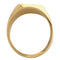 Men's 10k Yellow Gold Octagon Brush Finish Flat-Top Signet Ring