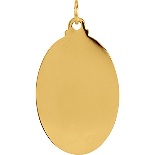 14k Yellow Gold St. Joseph Oval Medal (25x18 MM)