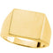 Mens 10k Yellow Gold Flat Signet Ring