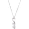 Diamond Halo Necklace, Rhodium-Plated 14k White Gold, 18" (1 Ctw, Color G-H, Clarity I1)