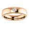 Men's 14k Rose Gold Diamond 6mm Milgrain Band (.03 Ctw, Color G-H, SI2-SI3 Clarity) Size 10