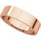 10k Rose Gold 5mm Slim-Profile Flat Band, Size 4