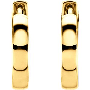 Hoop Earrings, 14k Yellow Gold (14mm)