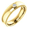 Men's 14k Yellow Gold Diamond 6mm Milgrain Band (.06 Ctw, Color G-H, SI2-SI3 Clarity) Size 11.25