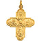 14k Yellow Gold Four-Way Medal (24.4x21.5 MM)