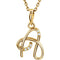 5-Stone Diamond Letter 'A' Initial 14k Yellow Gold Pendant Necklace, 18" (.03 Cttw, GH, I1)