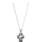 Diamond 'Reversible Prayer Locket' Rhodium Plate Sterling Silver Cross Necklace, 18"