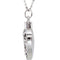 Ave 369 'Forever Loved' Heart Ash Holder Necklace, Rhodium Plate Sterling Silver, 18"