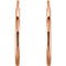 Petite Endless Hoop Earrings, 14k Rose Gold (15mm)