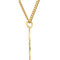 Rhodium Plated Sterling Silver 24k Yellow Gold Plated Round St. Joseph Medal Necklace, 24" (22MM)