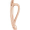 Journey Leaf Pendant, 14k Rose Gold