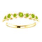 Peridot 7-Stone 3.25mm Ring, 14k Yellow Gold