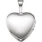 Milgrain Edge Heart Sterling Silver Prayer Locket (12.50X12.00 MM)