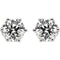 cubic zirconia Stud Earrings, Rhodium-Plated 14k White Gold