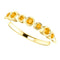 Citrine 7-Stone 3.25mm Ring, 14k Yellow Gold