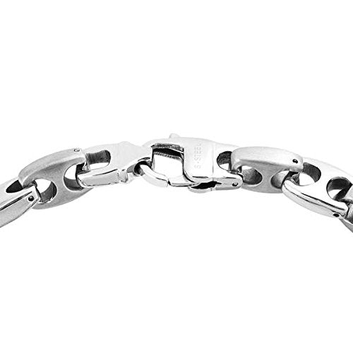 Men's Satin Finish Mariner Link Bracelet, Stainless Steel, 8.75"