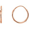 Petite Endless Hoop Earrings, 14k Rose Gold (10mm)