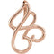 Freeform Pendant, 14k Rose Gold