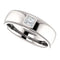 Men's Rhodium-Plated 14k White Gold Diamond 6.8mm Milgrain Band (.25 Ctw, Color G-H, SI2-SI3 Clarity) Size 10.25