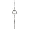 Pierced Cross Disc Necklace in Sterling Silver, 16-18"