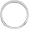 Geometric Circle Rope Trim Ring, Rhodium-Plated 14k White Gold