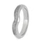 Gibeon Meteorite 3.5mm Brushed Titanium Comfort-Fit Engagement Band