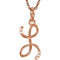 5-Stone Diamond Letter 'L' Initial 14k Rose Gold Pendant Necklace, 18" (.03 Cttw, GH, I1)