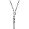 Diamond Initial 'D' Rhodium Plate 14K White Gold (1/6 Cttw, GH Color, l1 Clarity), 16.25"