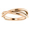 Free-Form Abstract Criss Cross Ring, 14k Rose Gold