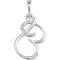 5-Stone Diamond Letter 'B' Initial 14k White Gold Pendant Necklace, 18" (.03 Cttw, GH, I1)