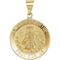 14k Yellow Gold Round St. Peregrine Medal (18.25MM)