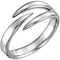 Platinum Negative Space Ring