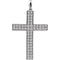 Diamond Western Cross Pendant, Rhodium-Plated 14k White Gold (.5 Ctw, H+ Color, I1 Clarity)