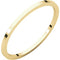 10k Yellow Gold 1mm Slim-Profile Flat Band