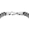 Men's Antiquing Double Herringbone Bracelet, Stainless Steel, 8.5"