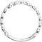 Circle Stackable Ring, Rhodium-Plated 14k White Gold