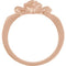 The Gift Wrapped Heart 14k Rose Gold Chastity Ring