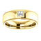 Men's 14k Yellow Gold Diamond 6.8mm Milgrain Band (.25 Ctw, Color G-H, SI2-SI3 Clarity) Size 10.5