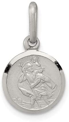 Sterling Silver St. Christopher Medal (17X10MM)