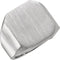 Men's Brushed Signet Ring, Palladium (18X16MM)