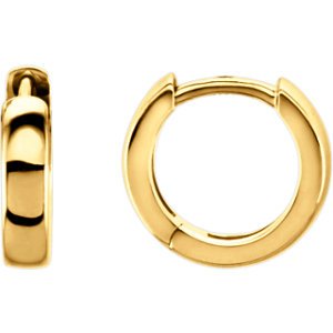 Hoop Earrings, 14k Yellow Gold (11.5mm)