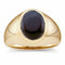 Mens Onyx Cabochon 14k Yellow Gold Ring