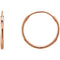 Petite Endless Hoop Earrings, 14k Rose Gold (12mm)