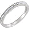 Diamond Stackable 1.7mm Ring, 14k Gold (.07 Cttw, H+ Color, SI Clarity), Size 7