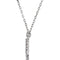 Diamond Initial 'Y' Rhodium Plate 14K White Gold (1/10 Cttw, GH Color, I1 Clarity), 16.25"