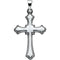 Childrens 14k White Gold Cross Pendant