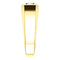 Men's 3 Stone Bright Set Diamond 14k Yellow Gold Band, Size 11 (.50 Cttw, GH Color, I1 Clarity)